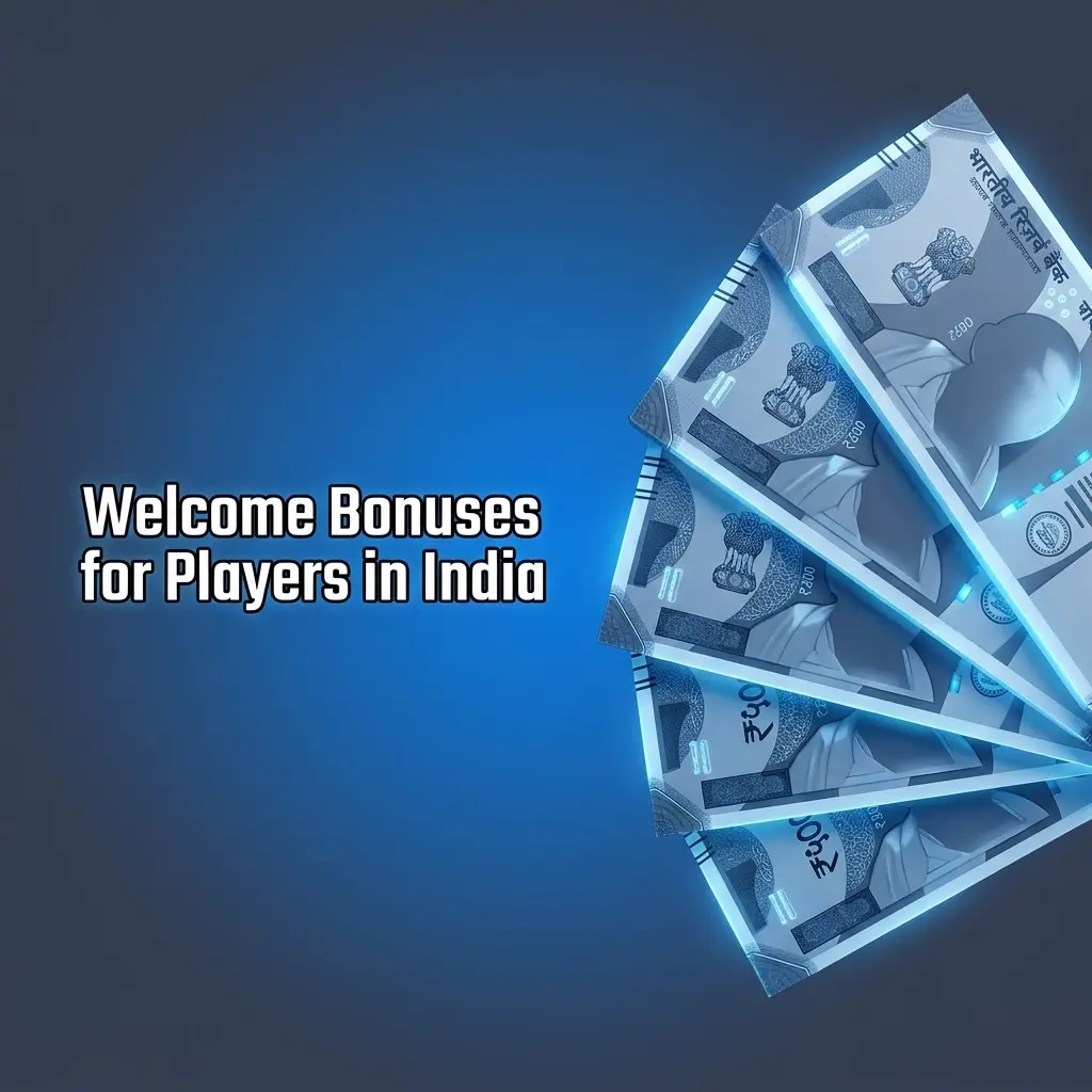 Welcome bonus offer for Indian players showing 500% deposit match up to 1,80,000 INR and 500 free spins