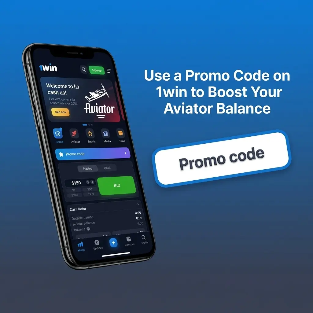 1win promo code 1WBONUS entered during registration to boost Aviator balance with an increased welcome bonus
